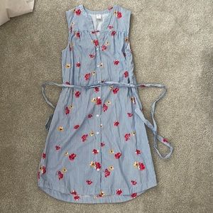 Pinstripe flower dress
